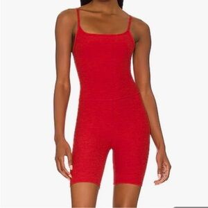 Beyond yoga spacedye red jumpsuit